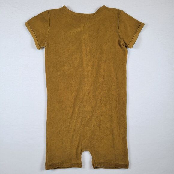 Kidwild Kids Romper Jumper Size 4-5Y Green Short Sleeve Terry Cloth Casual Boho - Picture 5 of 5